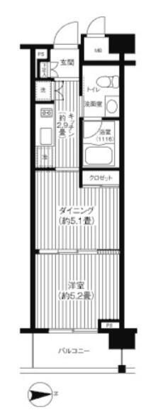 ピエス綱島の間取り