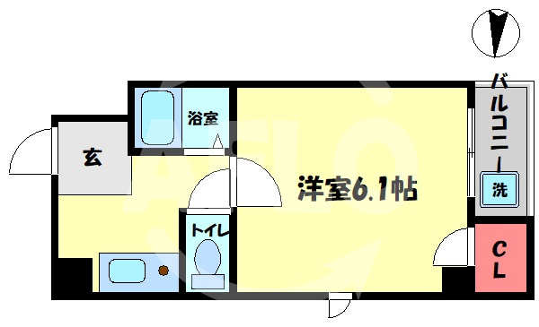 タカノハイム天神橋の間取り|タカノハイム天神橋　間取り