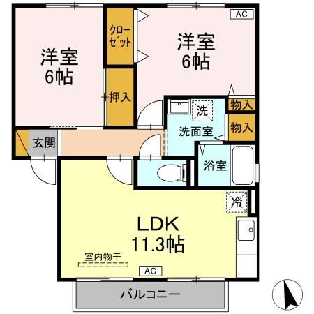 【間取り】 | ウィルモア　弐番館