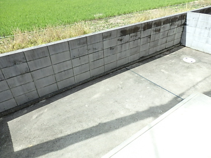 ヌーベル学園南館の庭
