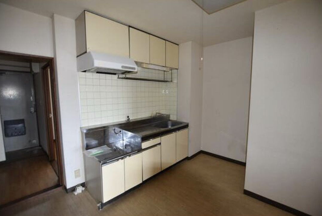 大川マンションのキッチン|参考画像。現況優先。