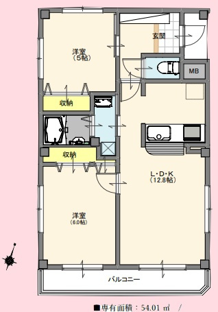 タップビルの間取り