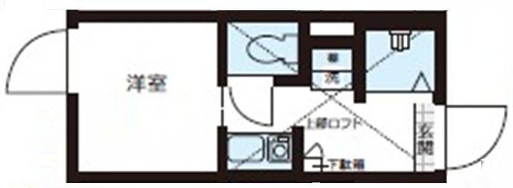 ＱＵＱＵＲＩ北新宿の間取り|間取りです。
