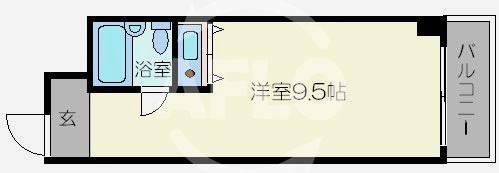 朝日プラザ心斎橋北の間取り|朝日プラザ心斎橋北　間取り