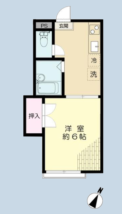カメリアハイツＡの間取り