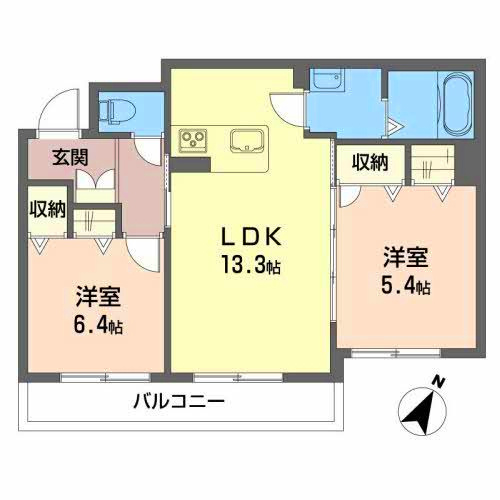 べレオ万代の間取り