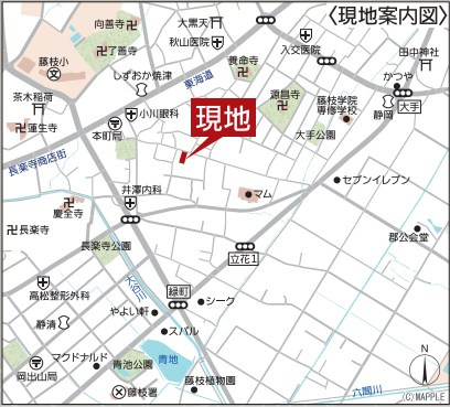 藤枝市郡　第3／の地図