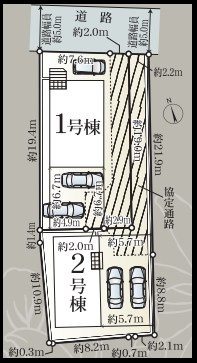 藤枝市郡　第3／の区画図
