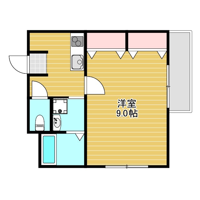 フジパレス東三国Ⅰ番館の間取り