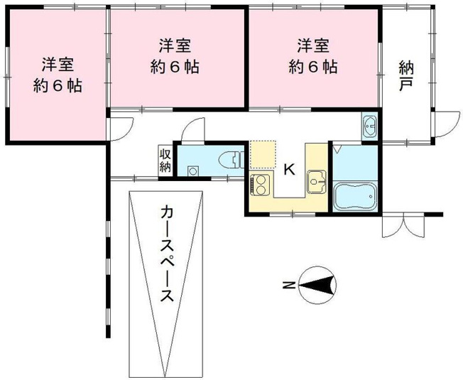 【間取り】 | 加納８丁目貸家 