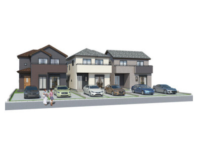 宇都宮市滝谷町の外観パース