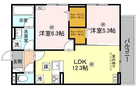 La Fleurの間取り