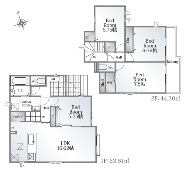 【間取り】 | 葵区羽鳥4丁目　新築戸建　全1棟