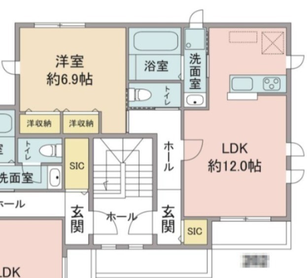 稲城市押立のアパートの間取り