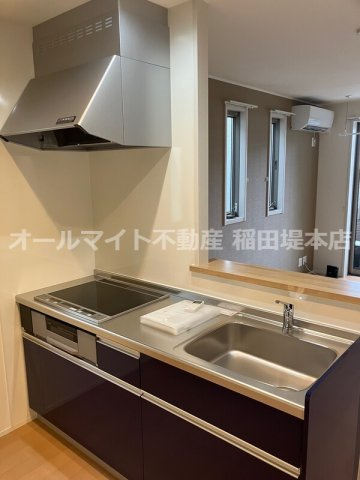 稲城市押立のアパートのキッチン