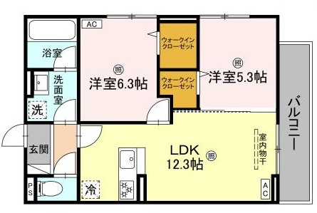 La Fleurの間取り