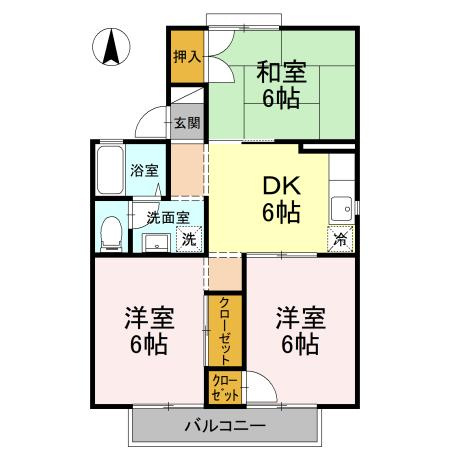 サンハイツ中村Ⅰの間取り