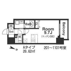 メインステージ京町堀の間取り