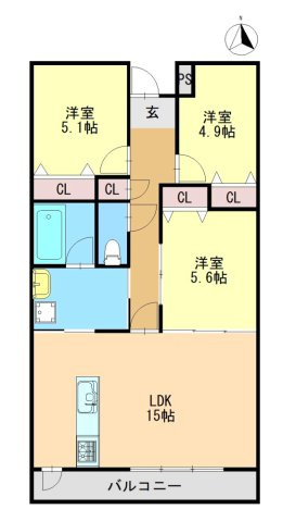 エスポワールの間取り
