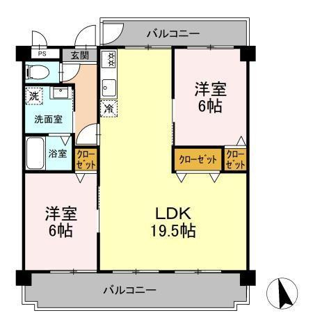 【間取り】 | コーポ大脇