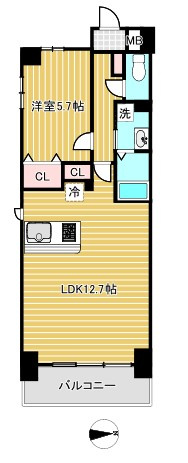 ＧＯＬＤ　ＦＯＲＥＳＴ東向島　ゴールドフォレストの間取り