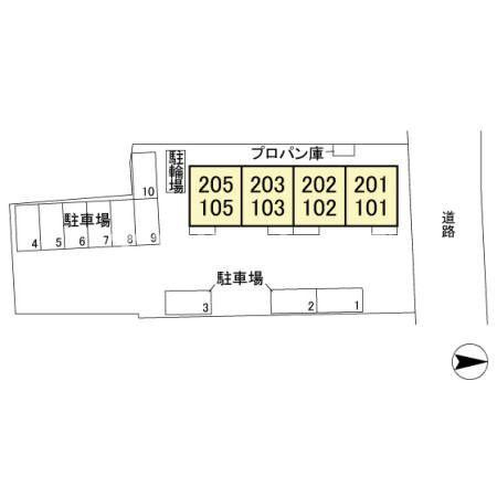 オペラハウス下新田の区画図|高崎、前橋のお部屋探しはエンドスケープまで！お客様の理想お聞かせ下さい♪