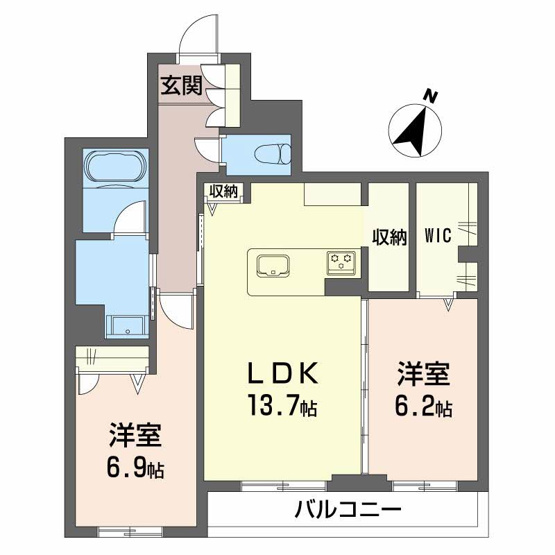 【間取り】 | シャーメゾンＡｒｔｓｙ