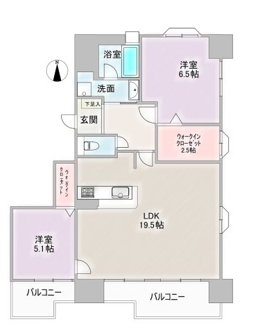 ペルル白壁の間取り