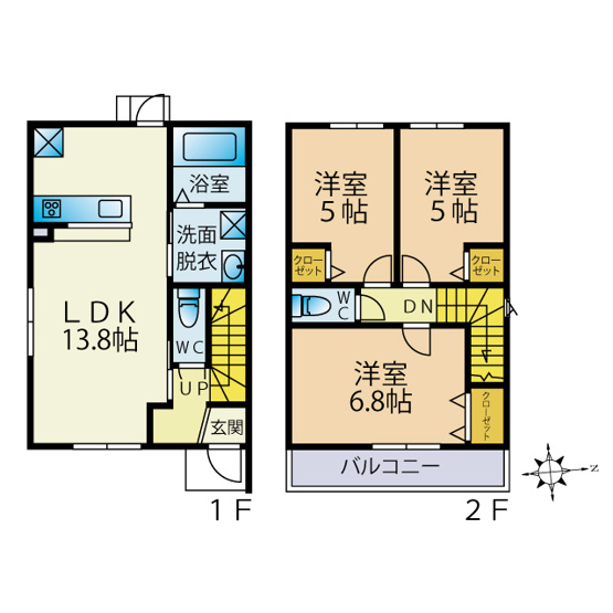 【間取り】 |  原一丁目戸建