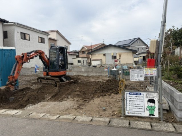 【新築戸建て】秋田市新屋朝日町　第2の前面道路含む現地写真