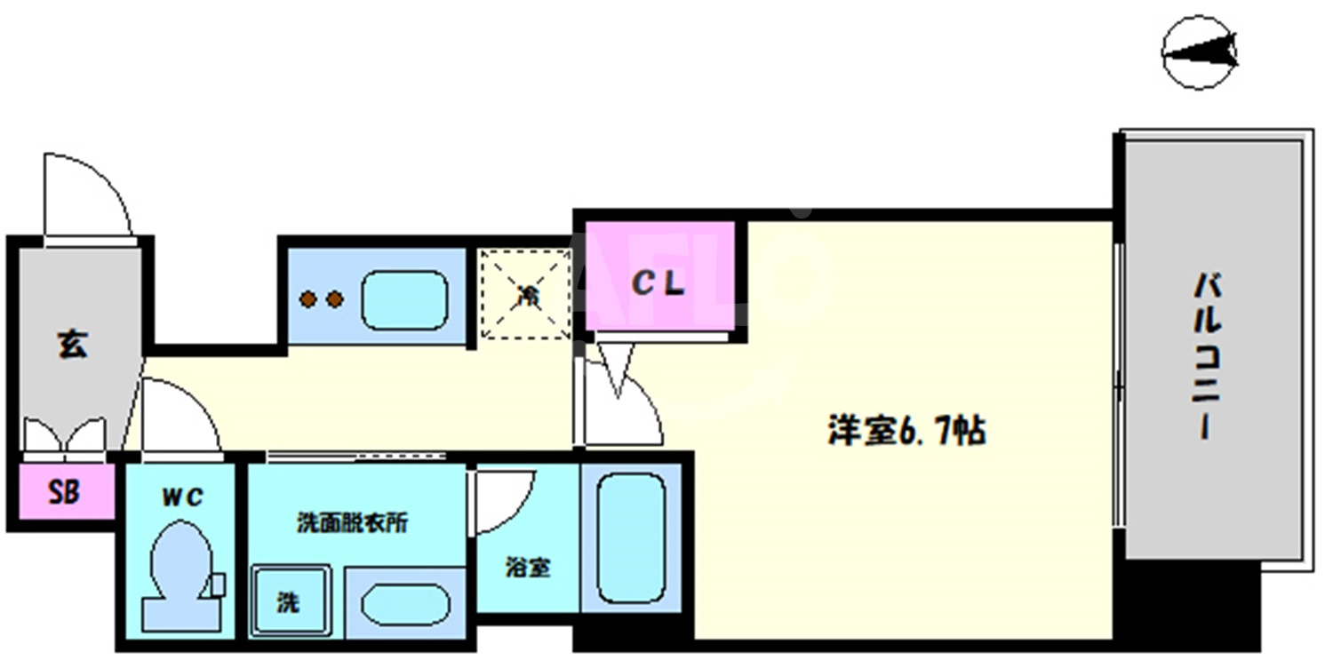 サムティ南堀江LUCEの間取り|サムティ南堀江LUCE　間取り