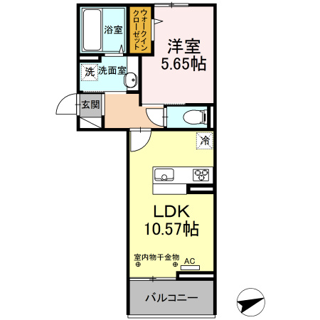 ルピナ梅満の間取り|使い勝手の良い間取りです♪