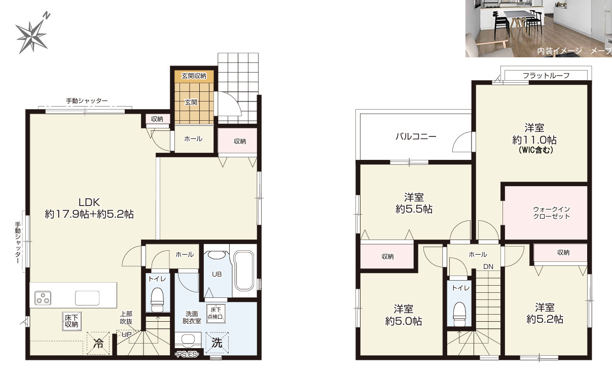 入間市東町3期　新築一戸建の間取り