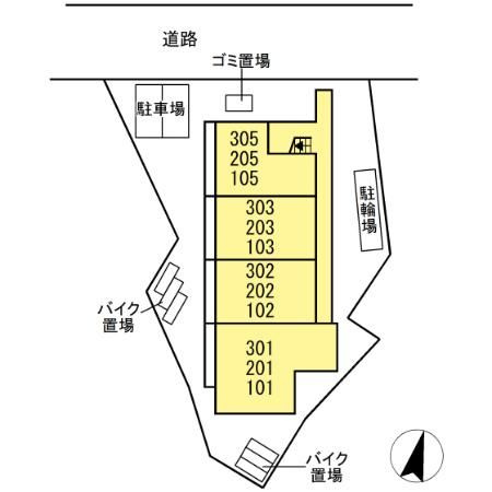 D-paina中里の区画図