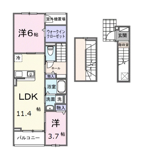 【間取り】 | Ｈｉ－Ｒｏｓｅｔｔａ　Ｃ