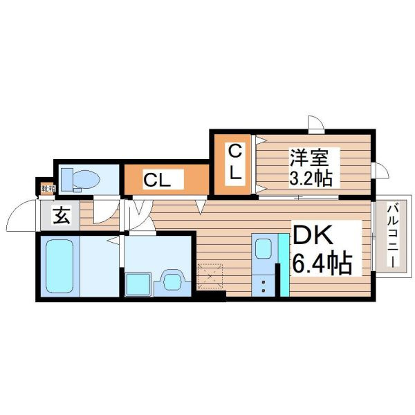 フォレス北仙台Ⅱの間取り