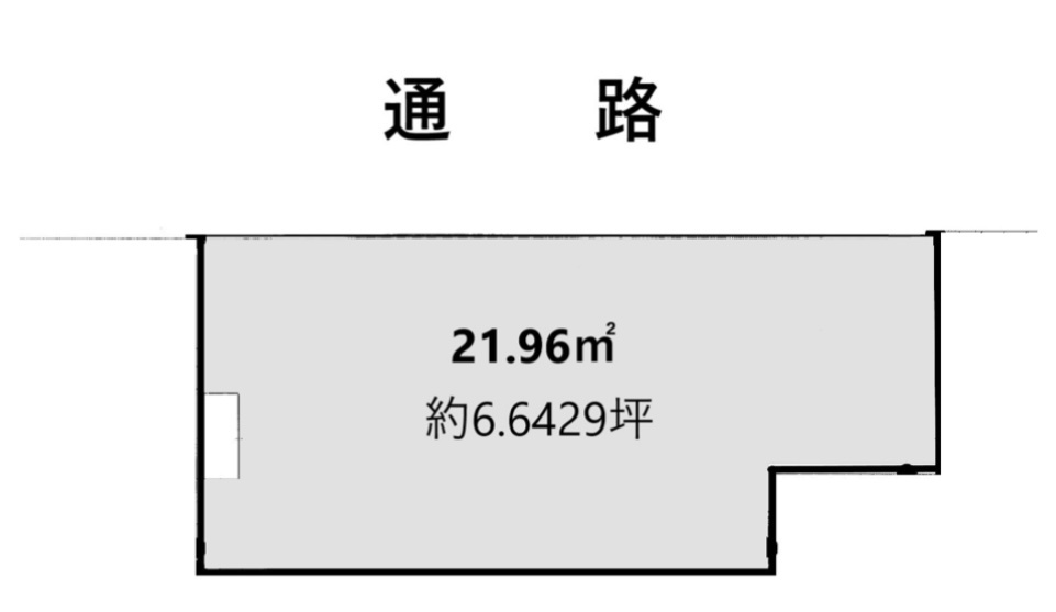 吹田市朝日町の店舗事務所の間取り
