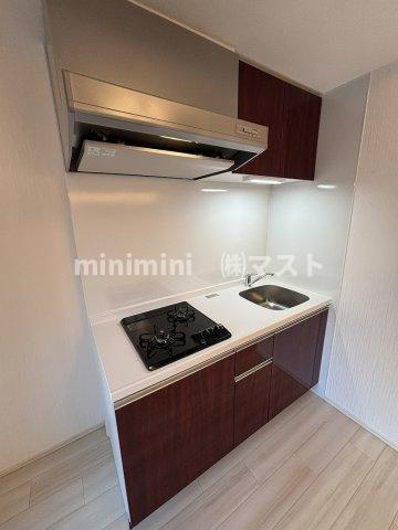 大阪市中央区農人橋３丁目の賃貸マンションのキッチン|※偶数階は茶系のお部屋です。