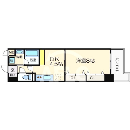 ブランクレール谷町の間取り|ブランクレール谷町　間取り