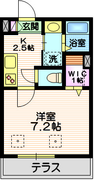 スタジオ２１５の間取り|※反転
