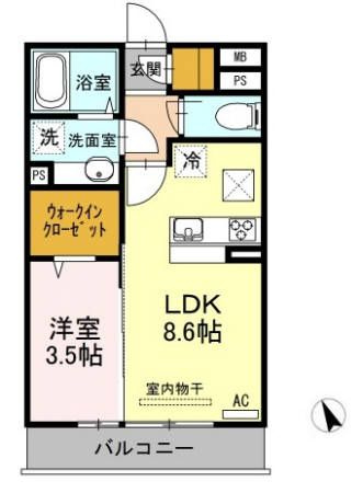 プリムローズの間取り|使い勝手の良い間取りです♪