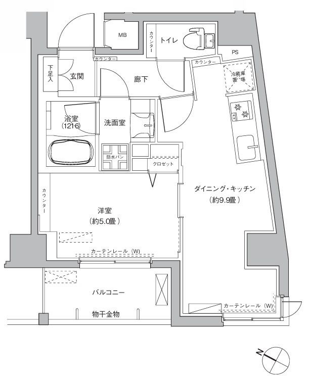 カーサケイトの間取り