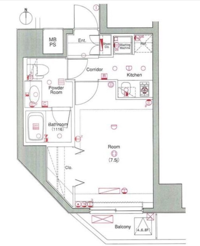 L-Flat入谷の間取り