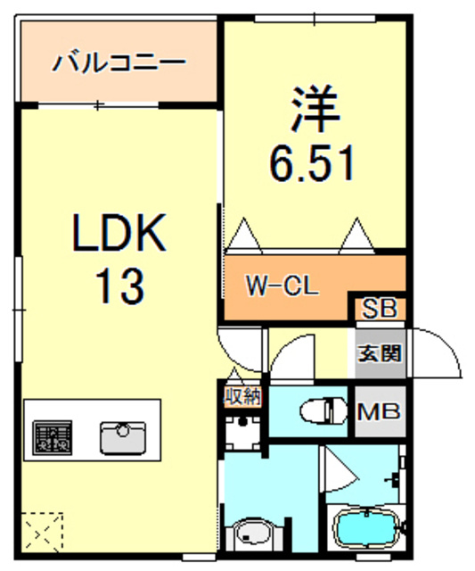 神戸市東灘区御影本町２丁目の賃貸マンションの間取り