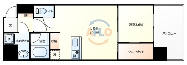 ブエナビスタ難波タワーの間取り|ブエナビスタ難波タワー　間取り