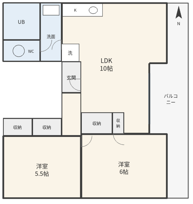 鈴木ハイムの間取り