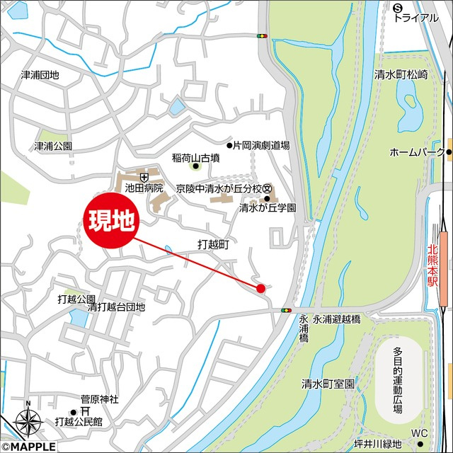 仲介手数料不要　新築 北区打越町 B号棟 4LDK 土地49坪 オール電化の地図|案内図
