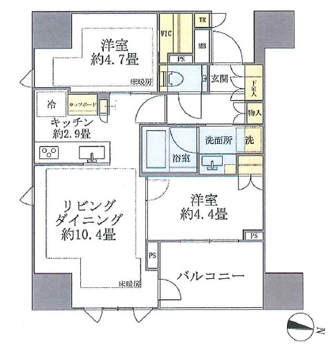 Brillia 本郷 Station Frontの間取り