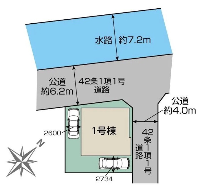 [新築住宅] 鶴ヶ島市上広谷 5期 全1棟の区画図