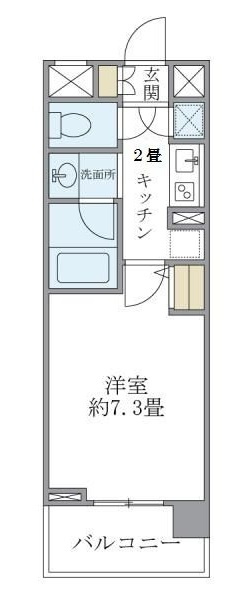 バンクサイドコート常盤の間取り|間取りです。
